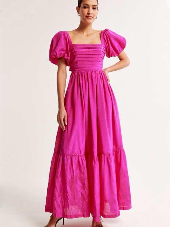 Abercrombie & Fitch Dresses & Skirts - Abercrombie Emerson Puff-Sleeve Maxi Dress - Square Neck